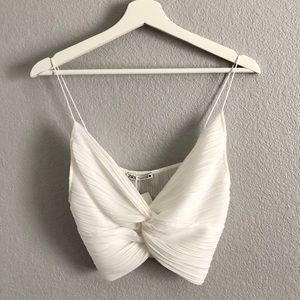 ZARA TWIST CROP TOP